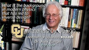 Background that has led to inverse design -- Alex Zunger