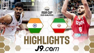 Strong second half powers Iran 🇮🇷 over India 🇮🇳 | J9 Highlights | FIBA Asia Cup 2025 Qualifiers
