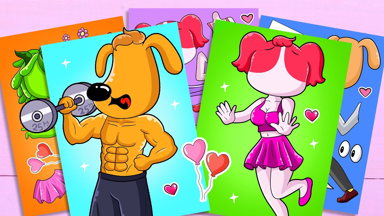 IS SHE PREGNANT? STRONG LABRADOR Decorating My Sticker Book  #paperdiy #asmr #sherifflabrador