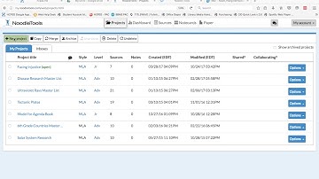 How to Create a NoodleTools Project