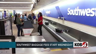 Southwest Airlines New Baggage Fees To Begin Wednesday