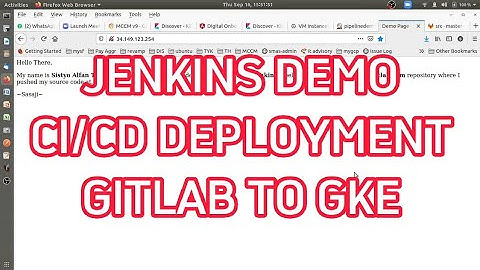 CI/CD WITH JENKINS, DEMO AUTOMATIC DEPLOYMENT GITLAB TO GKE