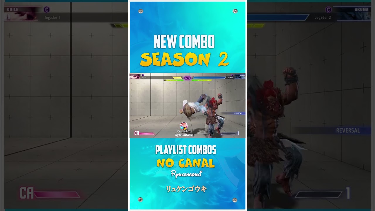 SF6 New Combo Ryukengouki Guile ➤ Street Fighter 6 em Português Season 2 