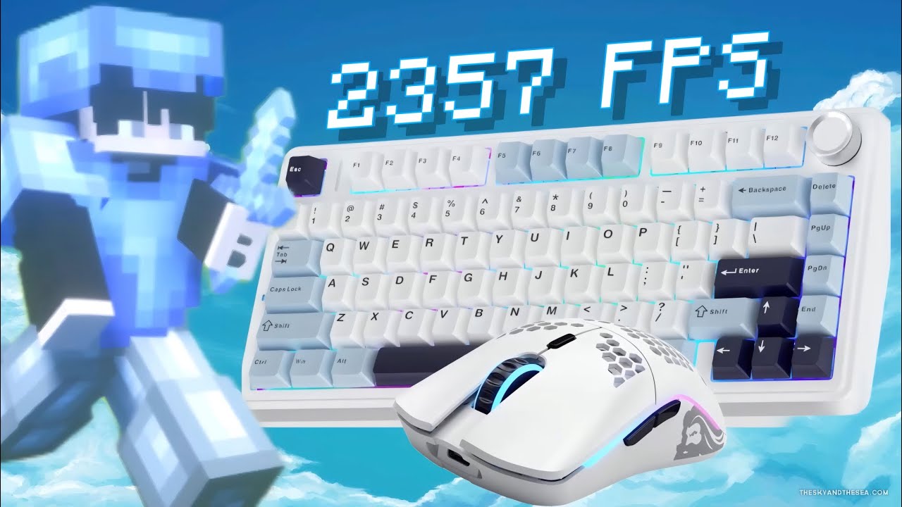 6 Minutes ASMR Keyboard & Mouse Sounds | Hypixel Bedwars
