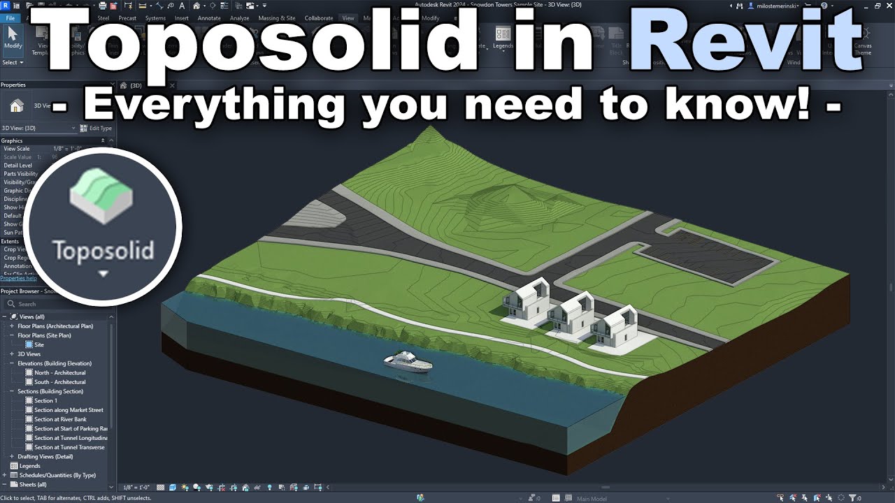 Revit Toposolid Complete Revit 2024 Tutorial YouTube