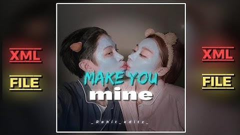 MAKE YOU MINE🥀😍 || ALI-GATIE || ALIGHT MOTION PRESET 🔰|| TO CHECK IN LINK...