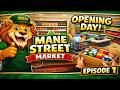 Opening Mane Street Market! 🛒 First Day Chaos & T-Shirts Unlock | Hypermarket Simulator Ep.1