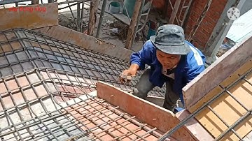 Cách bố trí thép cầu thang đúng cách, cách ghép cốt pha và bố trí thép cầu thang, xây dựng vlog