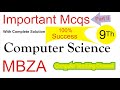 9th Class Computer MCQs full book  Part II(By MBZA)