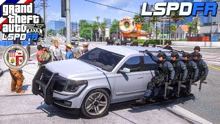 GTA V - LSPDFR มาเป็นตำรวจในเกม GTA V SWAT หน่วยสวาทบุกถล่มแก๊งค้ายาเสพติด ยิงสนั่นเมือง #344