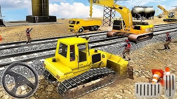 Tunnel Railway Train Track Construction Simulator - Android GamePlay