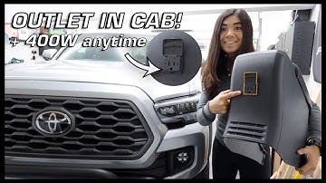 HOW TO Install an Outlet Inside Your Toyota Tacoma (+ Keep 400W While Driving!)