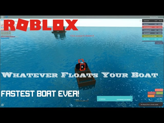 Roblox Whatever Floats Your Boat Making The Fastest Boat Ever Youtube - whatever floats your boat roblox tutorial