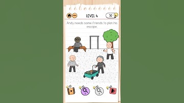 Brain Test 2 | Prison Escape | Andy need some friends to plan his escape | Level 4
