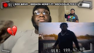 Rod Wave - Broken Heart Ft. RockSolid Teezy (reaction video) #rodwave #teezy #brokenheart