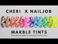 Cheri X Nailjob MARBLE TINTS - Easiest Way to Paint Marble Nailart