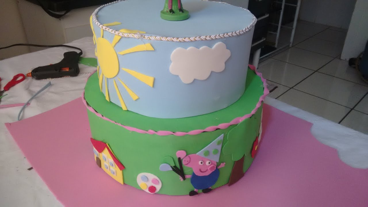 Passo a passo: casa da Peppa pig em eva 