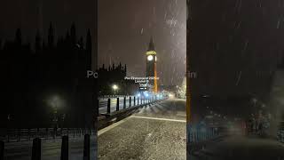 First Snow Of 2025 In London londonmoments london snow snowfall snowinlondon