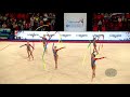 Russian Federation (RUS) - 2019 Rhythmic Junior Worlds, Moscow (RUS) - Qualifications 5 Ribbons