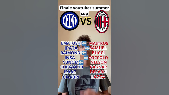 FINALE YOUTUBER SUMMER CUP 2023. CHI VINCE? #calcio #milan #inter #seriea #napoli #juventus #shorts