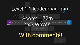 [infinitode 2 1.8] Level 1.1: Sniper meta? Trying sniper + Gauss combination! screenshot 3