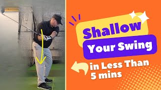 Start to Shallow Your Swing in Minutes: This Quick Drill to Shallow Will Change Your Game...FOREVER!