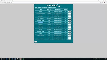 IntesisBox WMP WFi Configuration