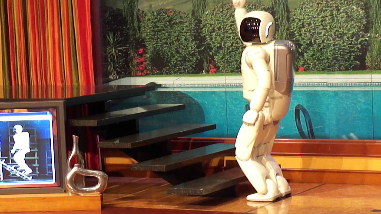 Asimo - Walking Robot - Disneyland - Part 4 - YouTube