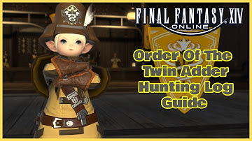 Order Of The Twin Adder Hunting Log Guide 1-30 Final Fantasy 14 Online