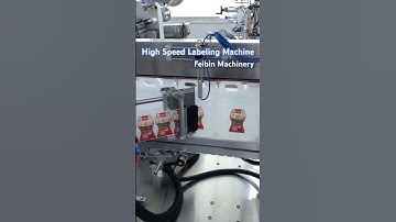 High speed bottle labeling machine #Labelingmachine #highspeedlabelingmachine #flatbottlelabeling
