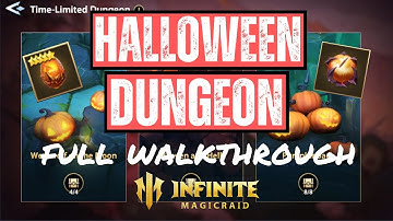 Infinite Magicraid - Halloween Dungeon - Full Walkthrough!