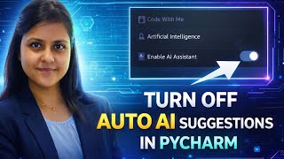 How to Deactivate AI Auto Suggestion in Pycharm | Rajdeep Dar Pathshala News