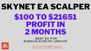 Skynet EA Scalper MT4 Forex Robot $100 To $21651 Profit In 2 Months | Best forex robots