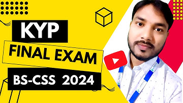 KYP FINAL EXAM 2024 CSS QUESTION | JULY 2024 | KYP Final Exam CSS Question With Answer | BKS TIPS