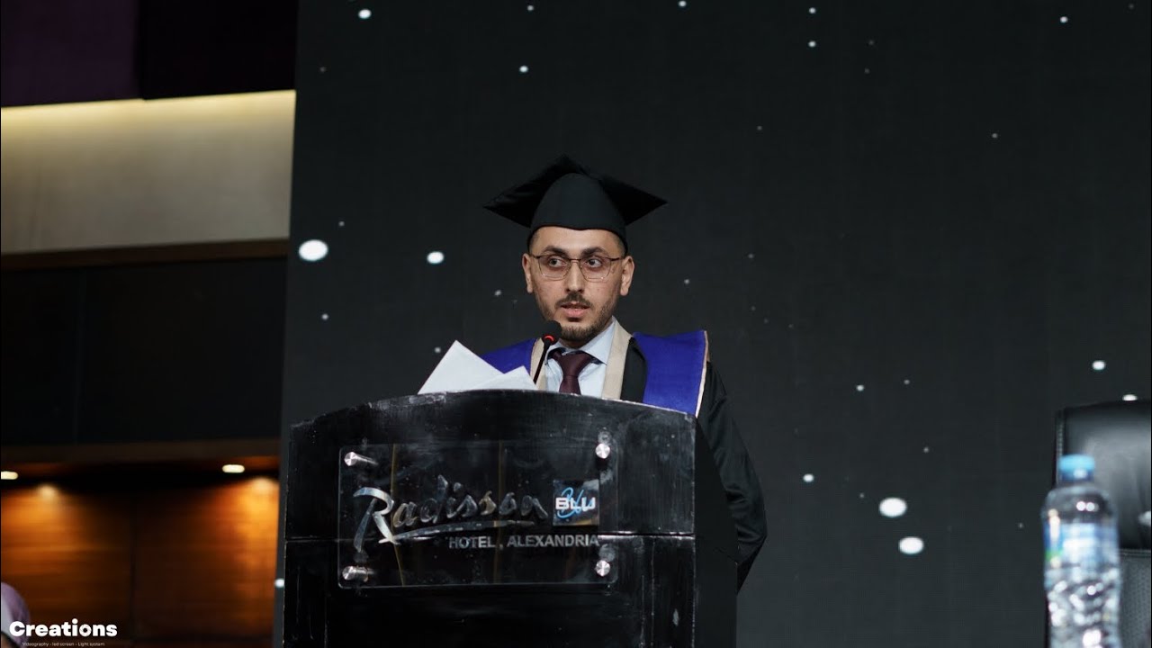Valedictorian speech / كلمة الأول على الدفعة عبدالرحمن شكري .. كلية طب الإسكندرية.