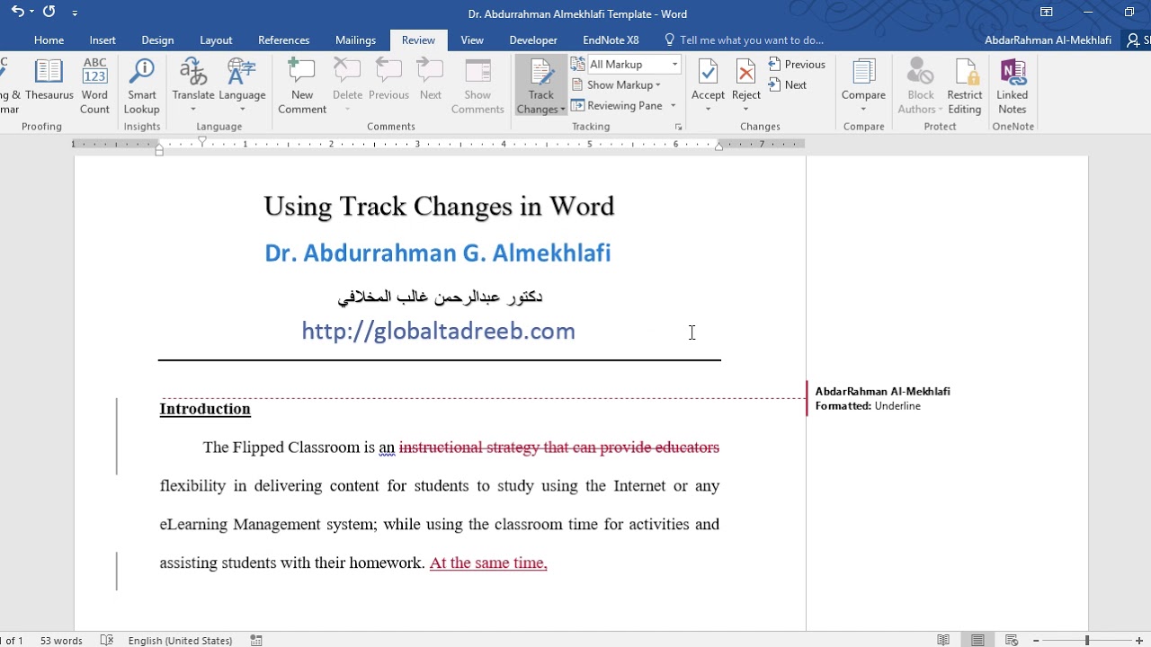 microsoft word track changes not showing strikethrough