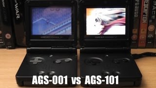 Game Boy Advance Screen Comparisons - SP AGS-101 vs AGS-001 vs GBA Micro vs DS Lite