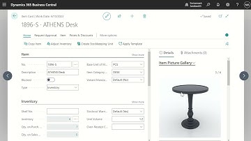 Business Central short: Add and display multiple pictures for Item (Picture Gallery) - Customization