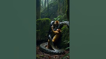 King Python and King Monkey #python #shorts #Ai
