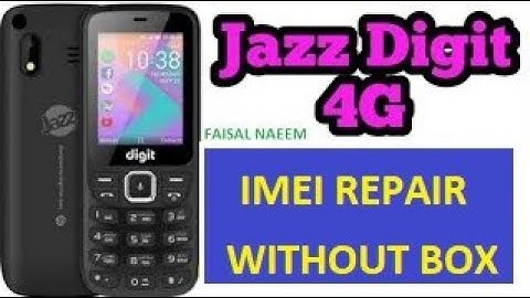 Jazz Digit 4G Mobile IMEI Repair Without Device FREE TOOL