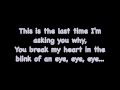 The Last Time - Taylor Swift (feat. Gary Lightbody) LYRICS