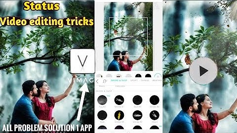 Facebook status video editing with mobile | Animation video with photo | Vimage App Use
