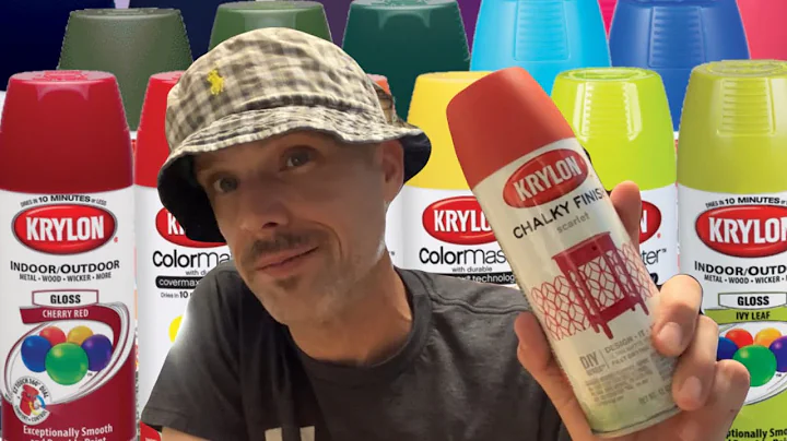 Krylon Spray Paint Review Chalky Finish #notperfect #beginner #learnwithme #spraypaintart #otis