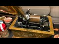 An Early Edison Wax Cylinder Phonograph Home Recording