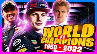 Formula 1 World Champions (1950 - 2022 F1 Championship Winners)