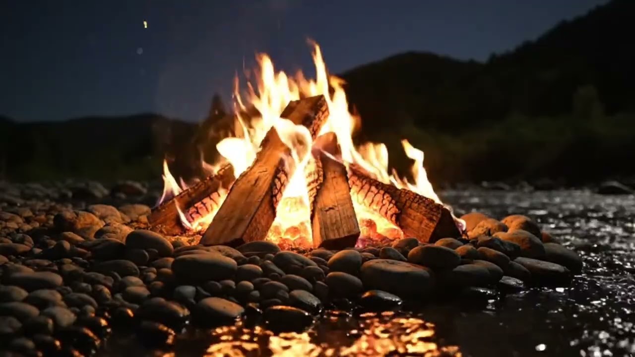 Sleep with the Sound of a Warm Outdoor Fire
