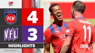 Svajonių debiutas įvarčių šventėje! | HEIDENHEIM - VFL OSNABRÜCK | Highlights | 1-oji diena - Bundesliga 2