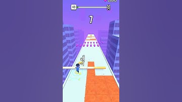 Roof Rails Android Walkthrough ,iOS Gameplay Level 48 #shorts #youtubeshorts #RoofRails