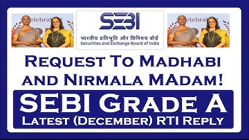 SEBI Grade A RTI Reply!