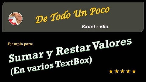 Sumar y restar los valores de varias cajas de texto.